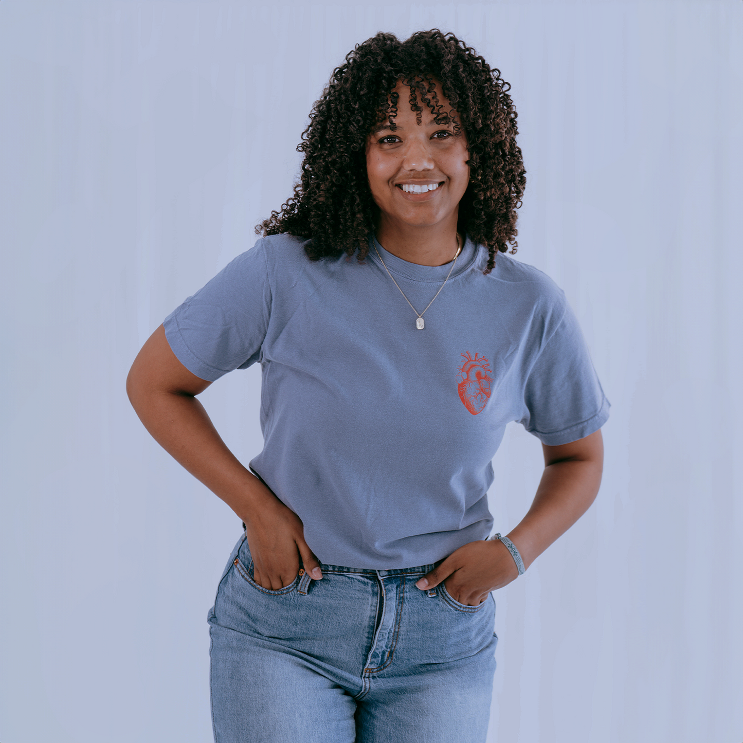Bendeciré T-shirt Azul