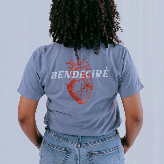 Bendeciré T-shirt Azul